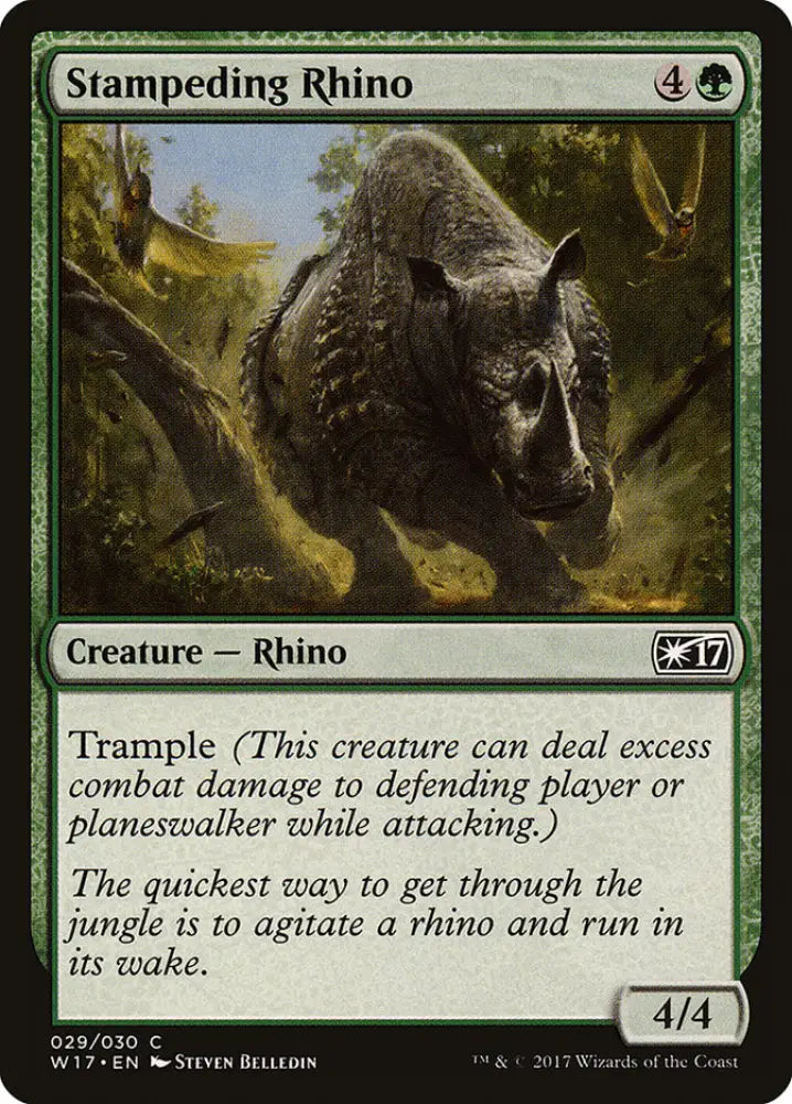Stampeding Rhino [Welcome Deck 2017] - MTG Single