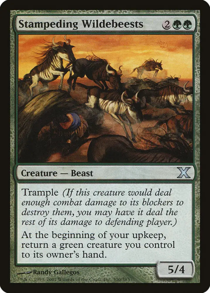 Stampeding Wildebeests [Tenth Edition] - MTG Single