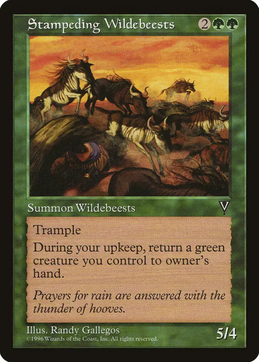 Stampeding Wildebeests [Visions] - MTG Single
