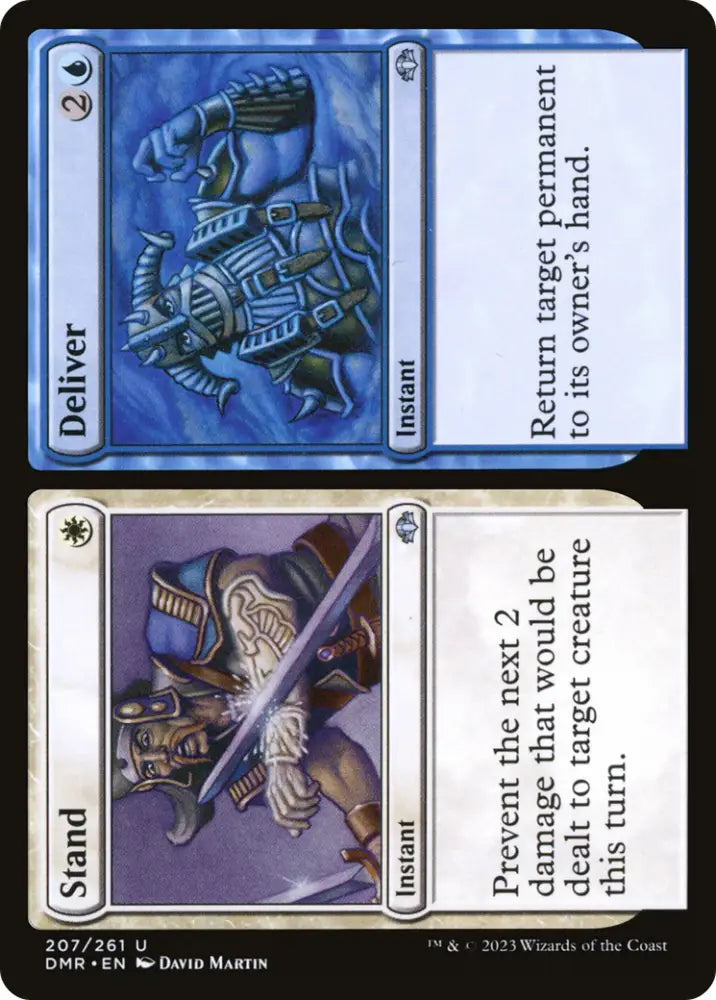 Stand // Deliver [Dominaria Remastered] - MTG Single