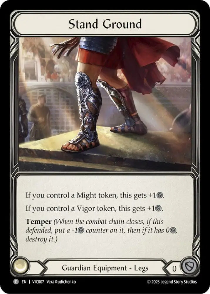 Stand Ground [Heavy Hitters] (Victor Blitz Deck) - Flesh And Blood Single