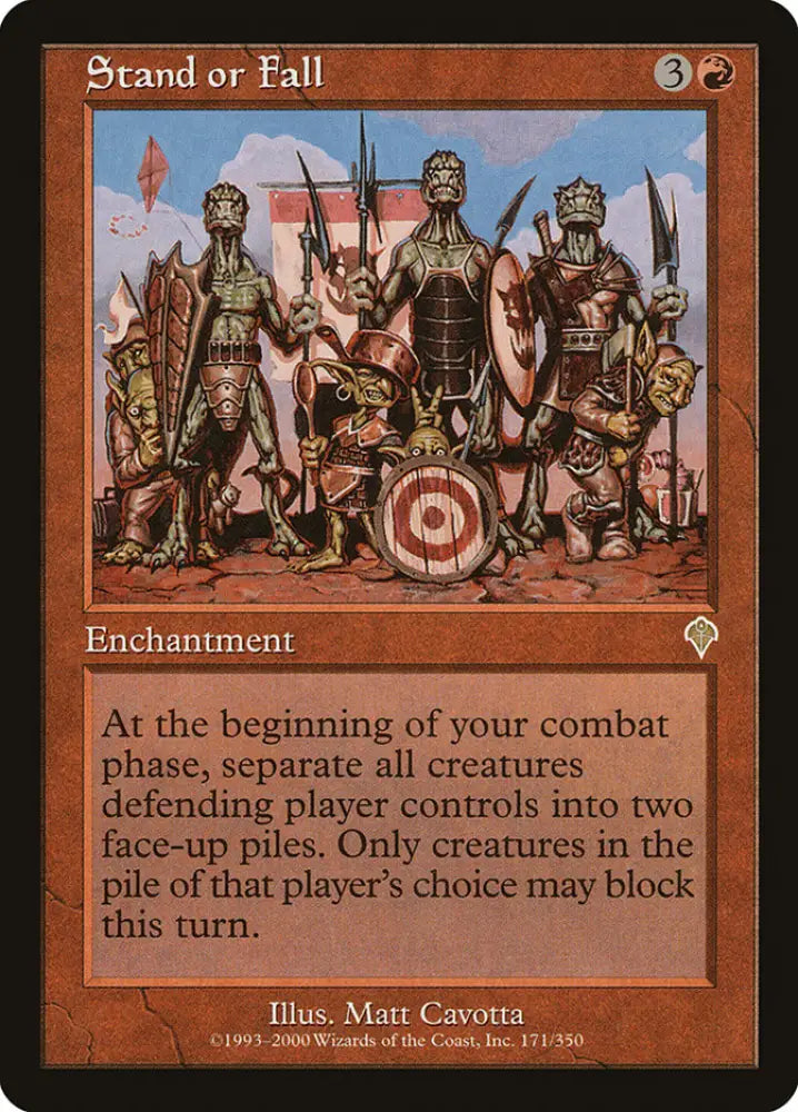 Stand or Fall [Invasion] - MTG Single