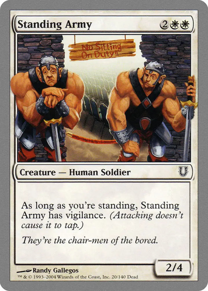 Standing Army [Unhinged] - MTG Single