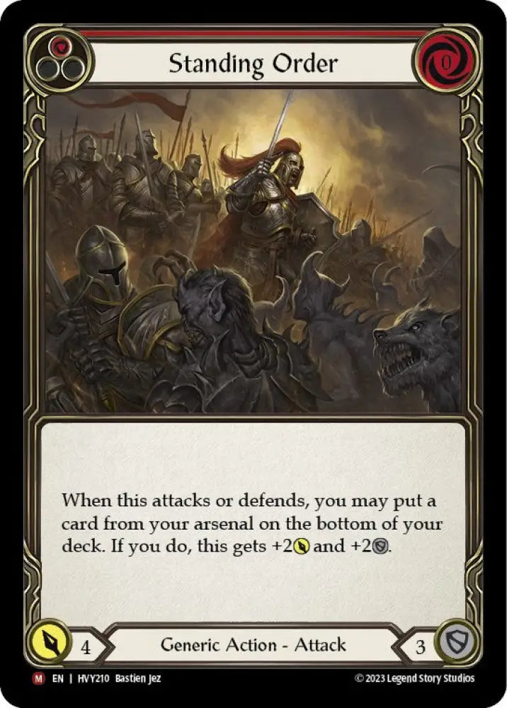 Standing Order [Heavy Hitters] Rainbow Foil - Flesh And Blood Single