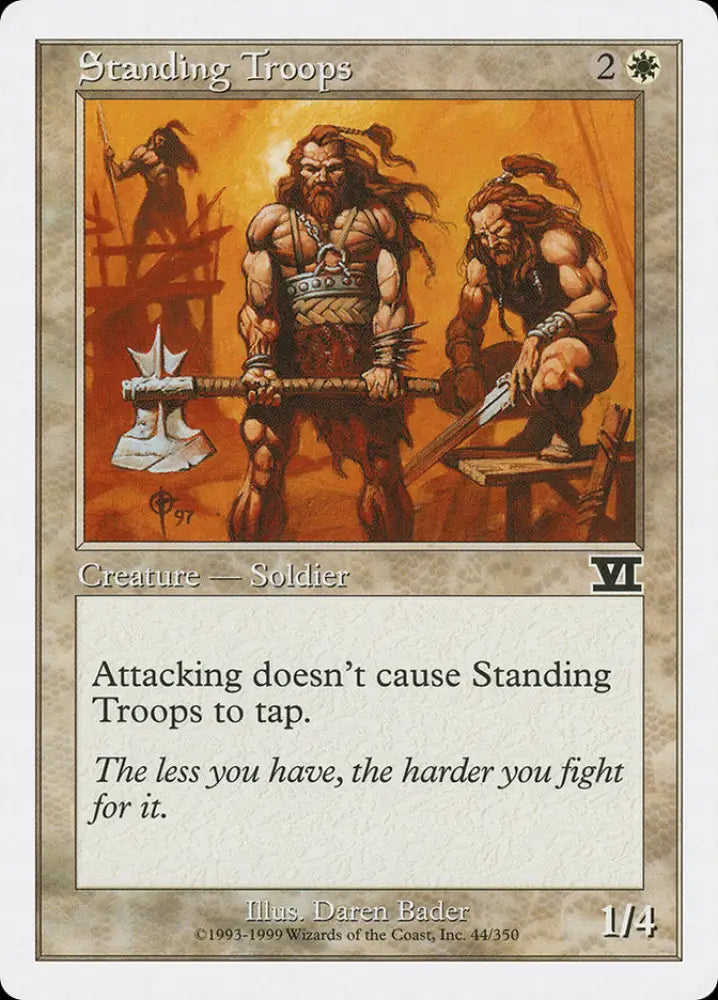 Standing Troops [Classic Sixth Edition] - MTG Single