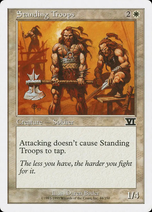 Standing Troops [Classic Sixth Edition] - MTG Single