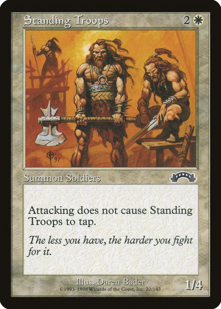 Standing Troops [Exodus] - MTG Single