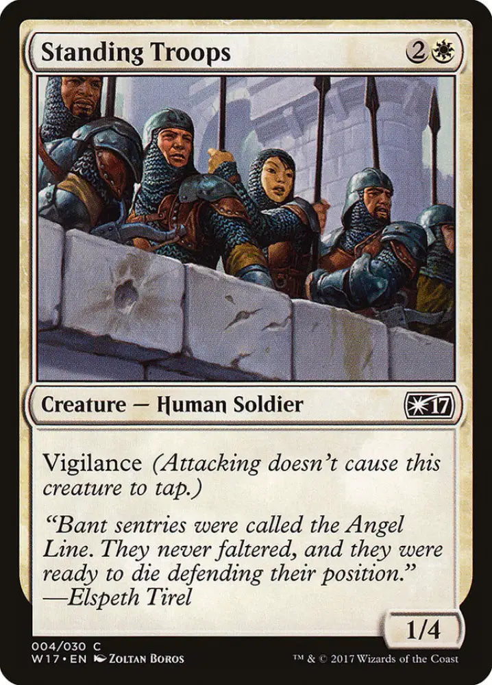 Standing Troops [Welcome Deck 2017] - MTG Single