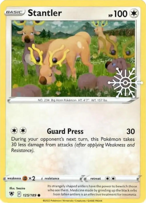 Stantler (125/189) (Holiday Calendar) [Sword & Shield: Astral Radiance] - Pokemon Single