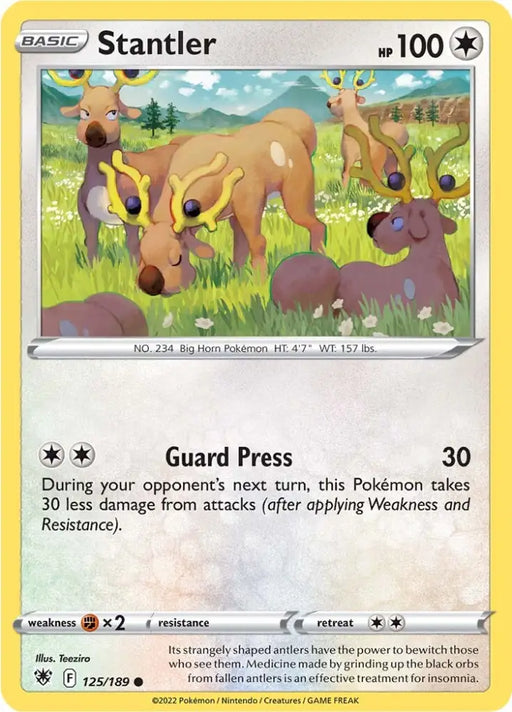 Stantler (125/189) [Sword & Shield: Astral Radiance] - Pokemon Single