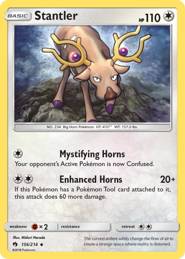 Stantler (156/214) [Sun & Moon: Lost Thunder] - Pokemon Single