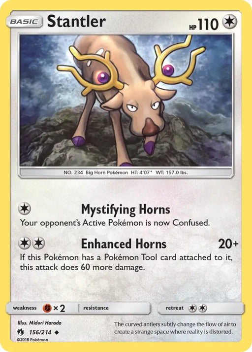 Stantler (156/214) [Sun & Moon: Lost Thunder] - Pokemon Single