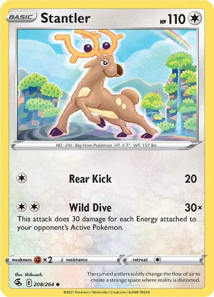 Stantler (208/264) [Sword & Shield: Fusion Strike] - Pokemon Single