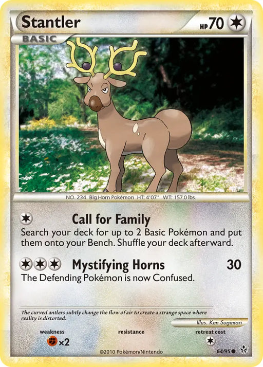 Stantler (64/95) [HeartGold & SoulSilver: Unleashed] - Pokemon Single