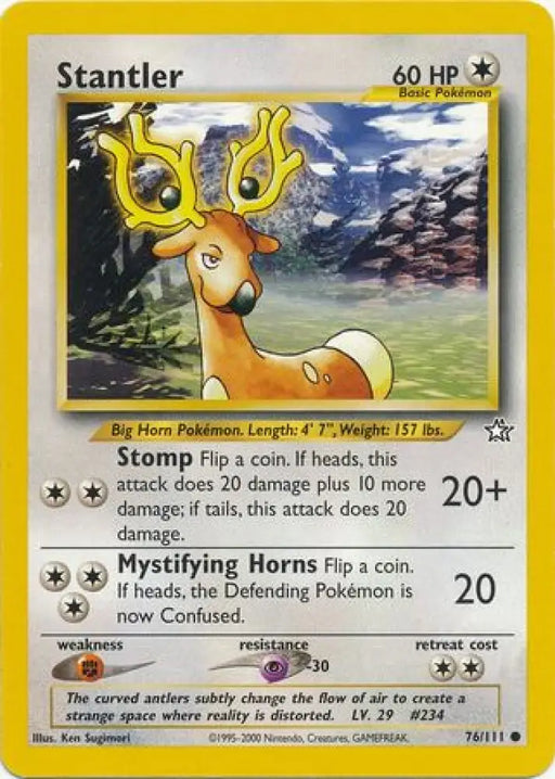 Stantler (76/111) [Neo Genesis Unlimited] - Pokemon Single