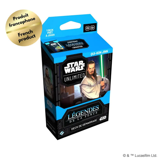 Star Wars: Unlimited: Légendes de la Force Deck de Démarrage Qui-Gon Jinn (FR) - Star Wars: Unlimited Sealed