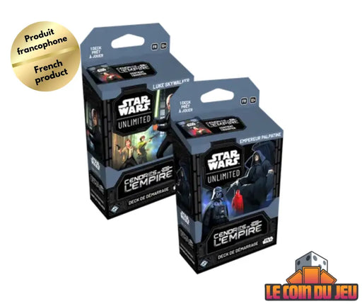 Star Wars Unlimited: Les Cendres de L’Empire Deck de Démarrage Ensemble de 2 (FR) - Star Wars: Unlimited Sealed