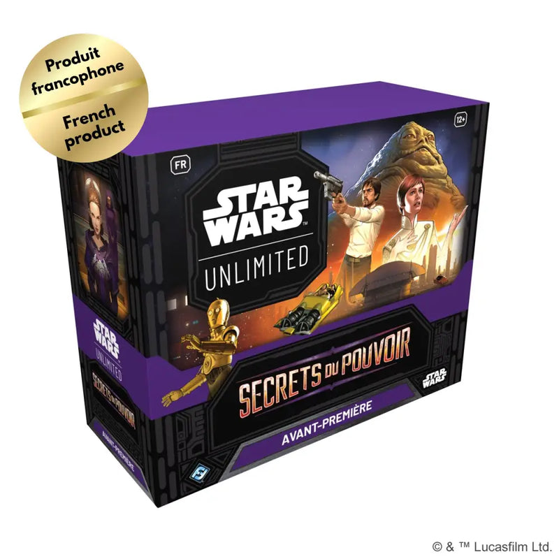 Star Wars: Unlimited: Secrets du Pouvoir Boîte d’Avant Premiere (FR) - Star Wars: Unlimited Sealed