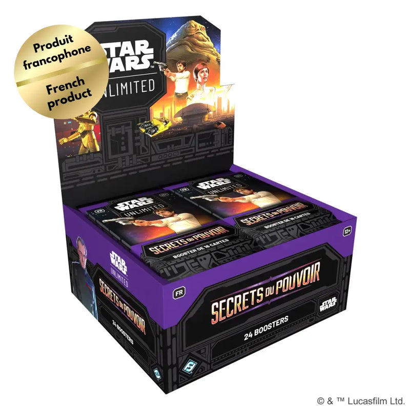 Star Wars: Unlimited: Secrets du Pouvoir Boîte de Booster (FR) - Star Wars: Unlimited Sealed