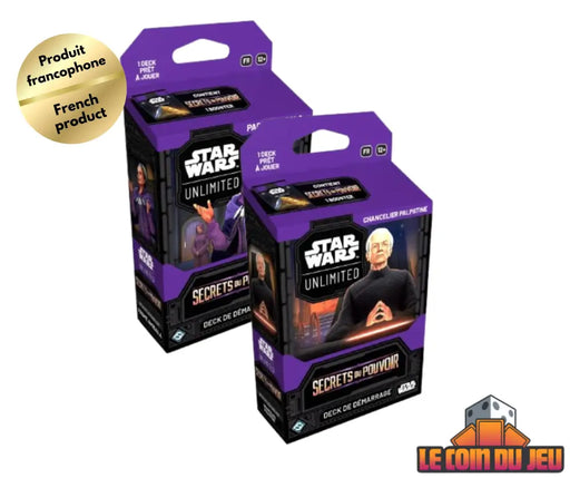 Star Wars: Unlimited: Secrets du Pouvoir Spotlight Deck Ensemble de 2 (FR) - Star Wars: Unlimited Sealed