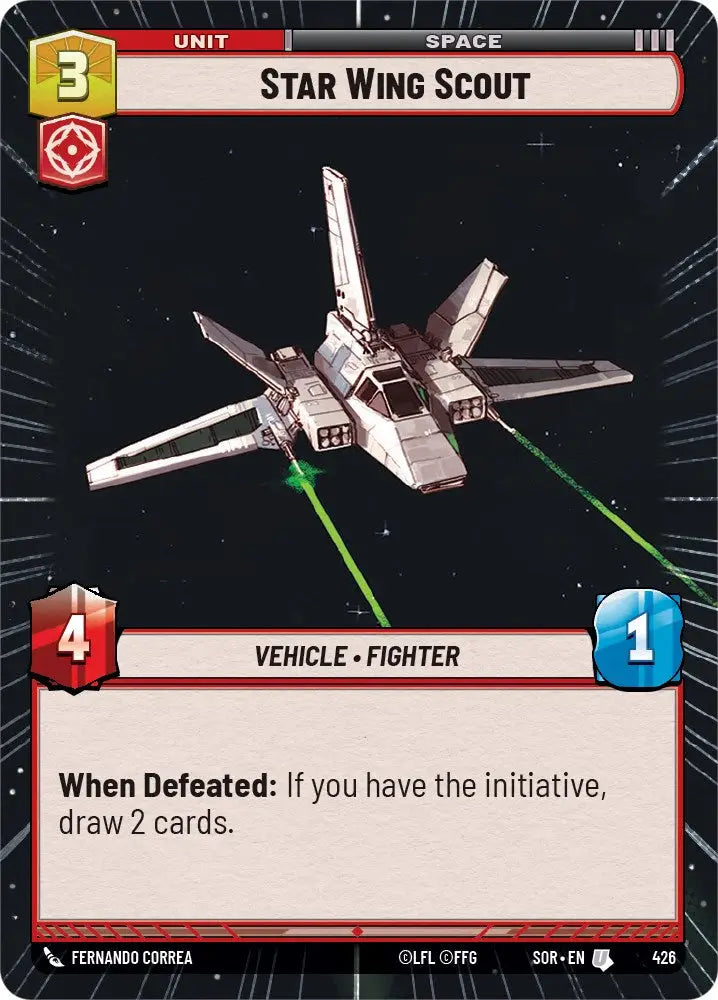 Star Wing Scout (Hyperspace) (426) [Spark of Rebellion] - Star Wars: Unlimited Single