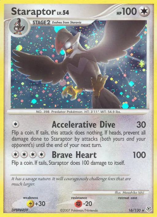 Staraptor (16/130) [Diamond & Pearl: Base Set] - Pokemon Single