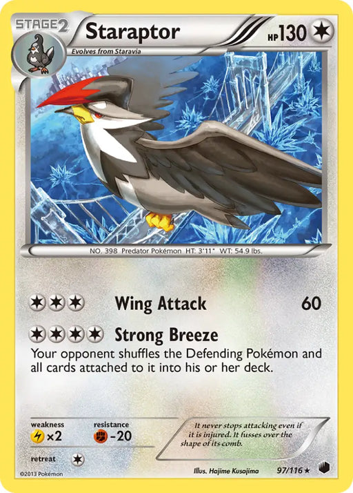 Staraptor (97/116) [Black & White: Plasma Freeze] - Pokemon Single