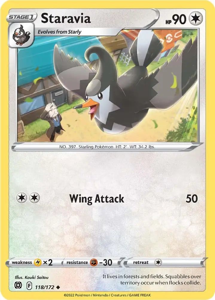 Staravia (118/172) [Sword & Shield: Brilliant Stars] - Pokemon Single