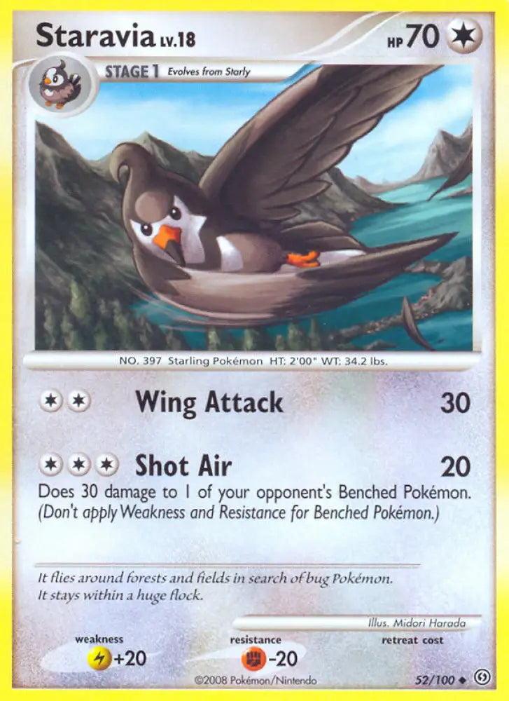 Staravia (52/100) [Diamond & Pearl: Stormfront] - Pokemon Single