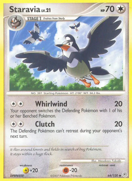 Staravia (64/130) [Diamond & Pearl: Base Set] - Pokemon Single