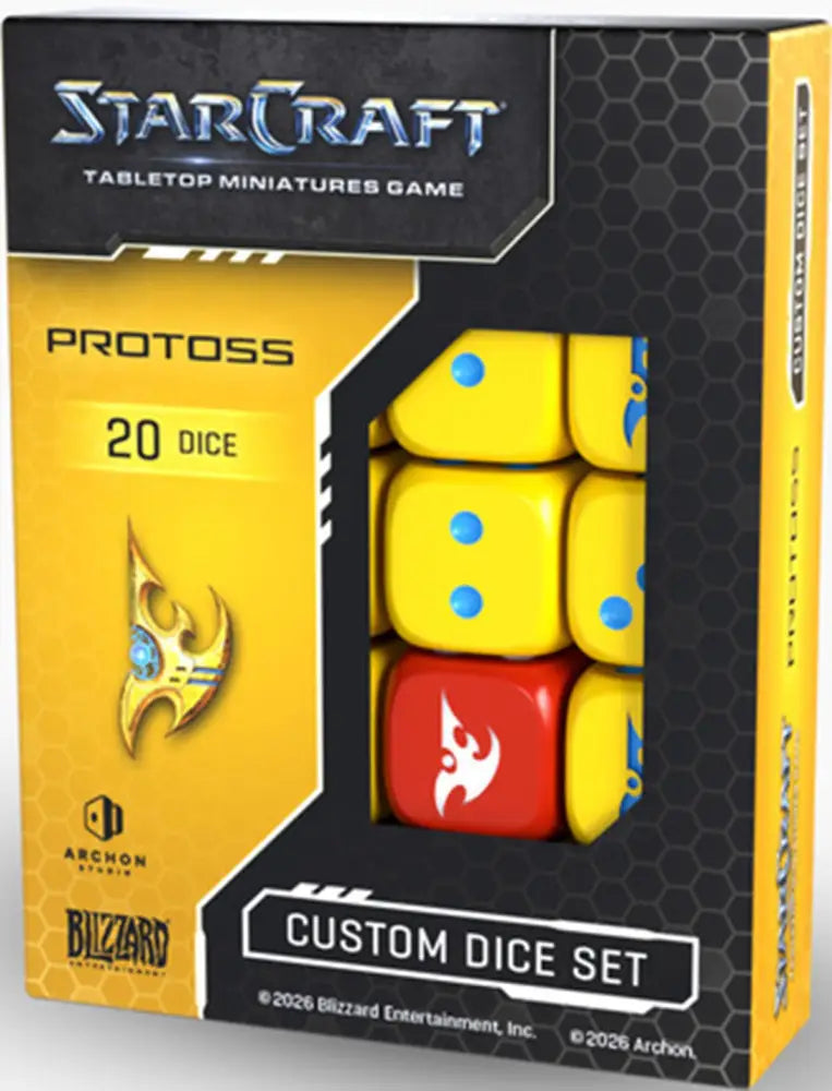 Starcraft Tabletop Miniatures Game: Protoss Custom Dice Set (ETA December) - Miniature Games
