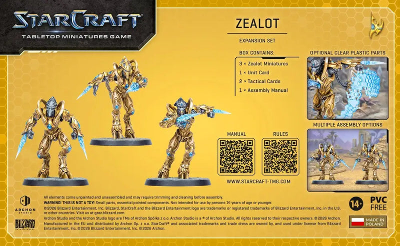 Starcraft Tabletop Miniatures Game: Protoss Zealot (Q4 2026) - Miniature Games