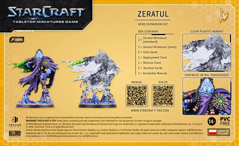Starcraft Tabletop Miniatures Game: Protoss Zeratul Hero Expansion Set (2026-10-05) - Miniature Games