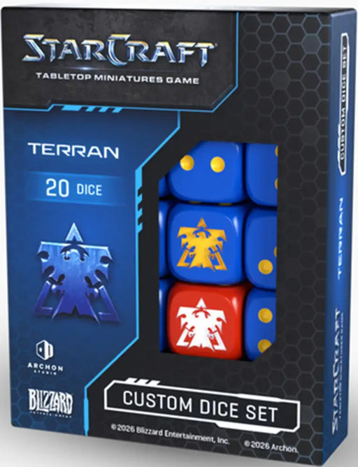 Starcraft Tabletop Miniatures Game: Terran Custom Dice Set (ETA December) - Miniature Games
