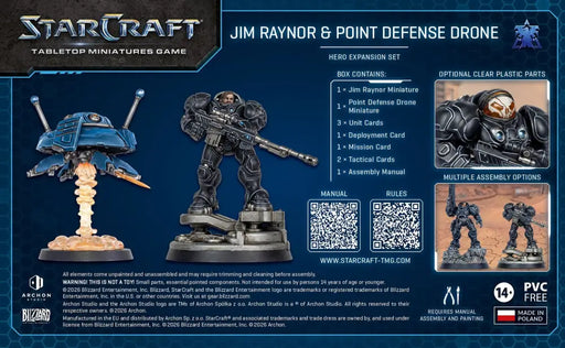 Starcraft Tabletop Miniatures Game: Terran Jim Raynor and Point Defense Drone (Q4 2026) - Miniature Games
