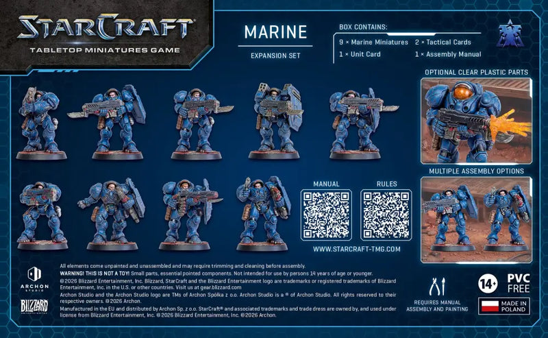 Starcraft Tabletop Miniatures Game: Terran Marines (Q4 2026) - Miniature Games