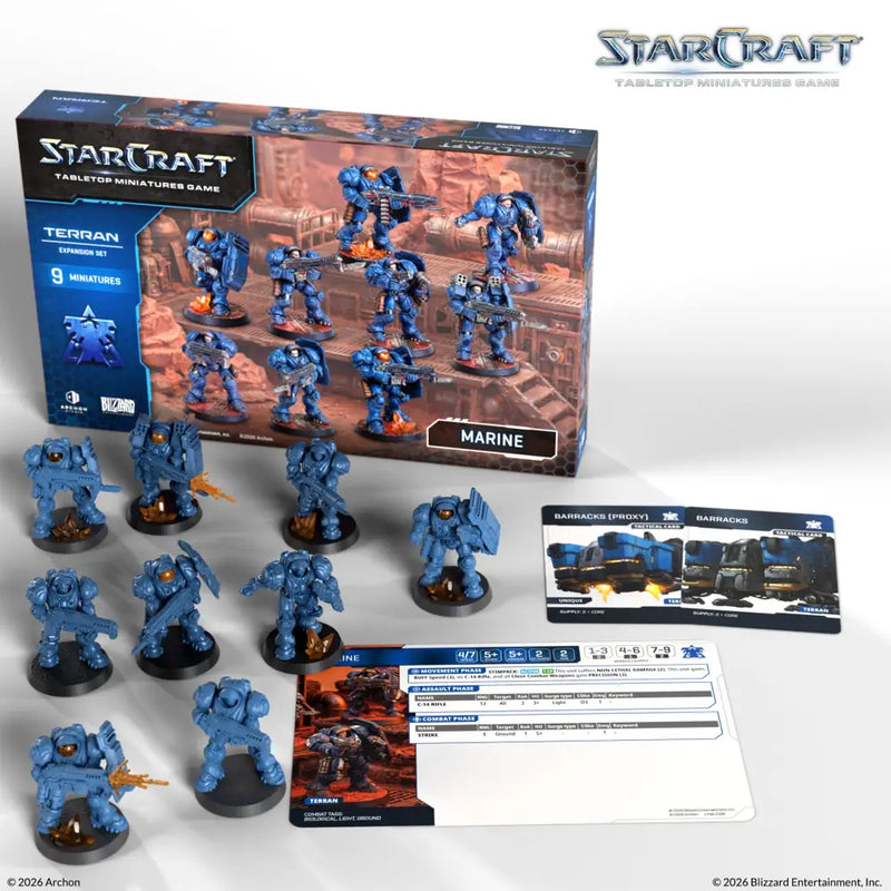 Starcraft Tabletop Miniatures Game: Terran Marines (Q4 2026) - Miniature Games