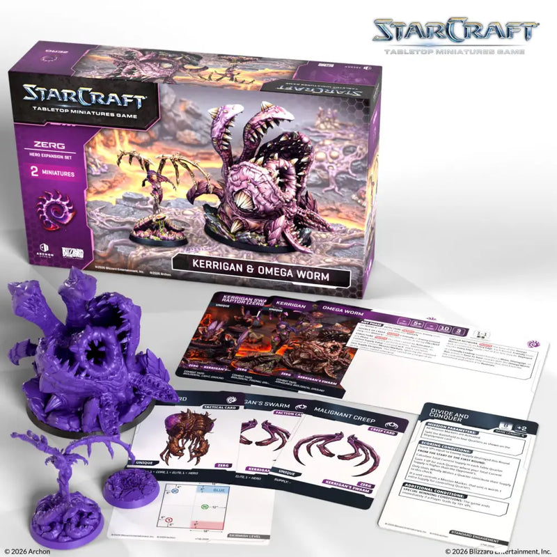 Starcraft Tabletop Miniatures Game: Zerg Kerrigan and Omega Wurm (Q4 2026) - Miniature Games