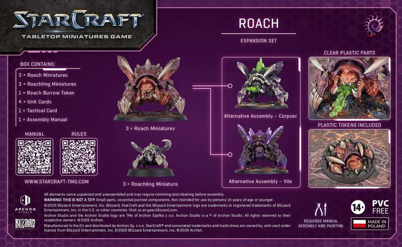 Starcraft Tabletop Miniatures Game: Zerg Roach (Q4 2026) - Miniature Games
