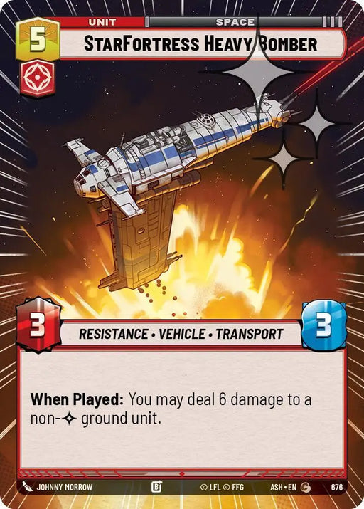 StarFortress Heavy Bomber (Hyperspace Foil) (676) [Ashes of the Empire]