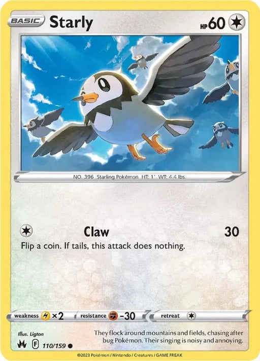 Starly (110/159) [Sword & Shield: Crown Zenith] - Pokemon Single