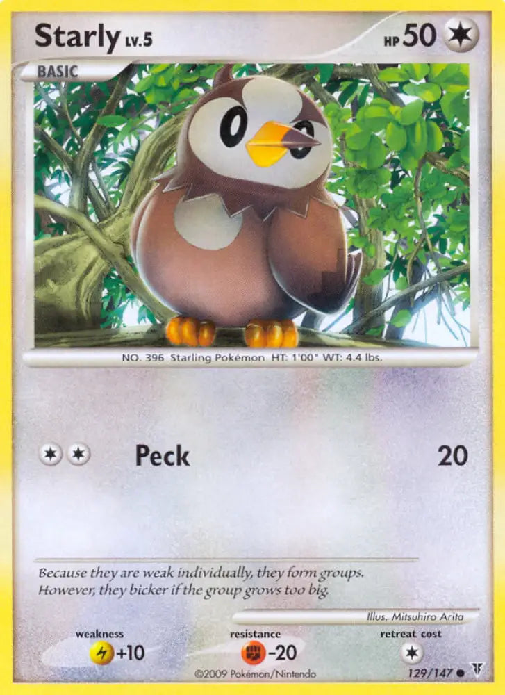 Starly (129/147) [Platinum: Supreme Victors] - Pokemon Single