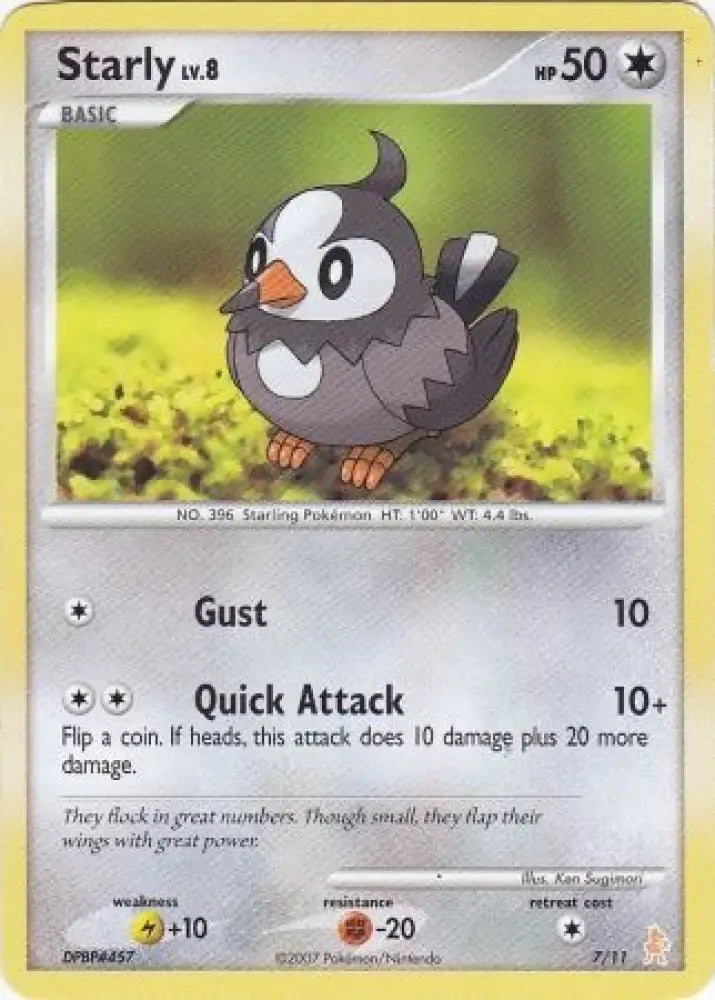 Starly (7/11) [Diamond & Pearl: Trainer Kit - Lucario] - Pokemon Single