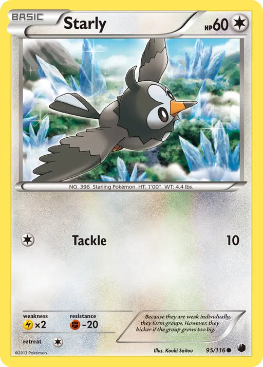 Starly (95/116) [Black & White: Plasma Freeze] - Pokemon Single