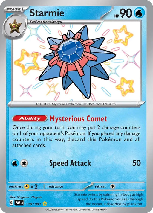 Starmie (119/091) [Scarlet & Violet: Paldean Fates] - Pokemon Single