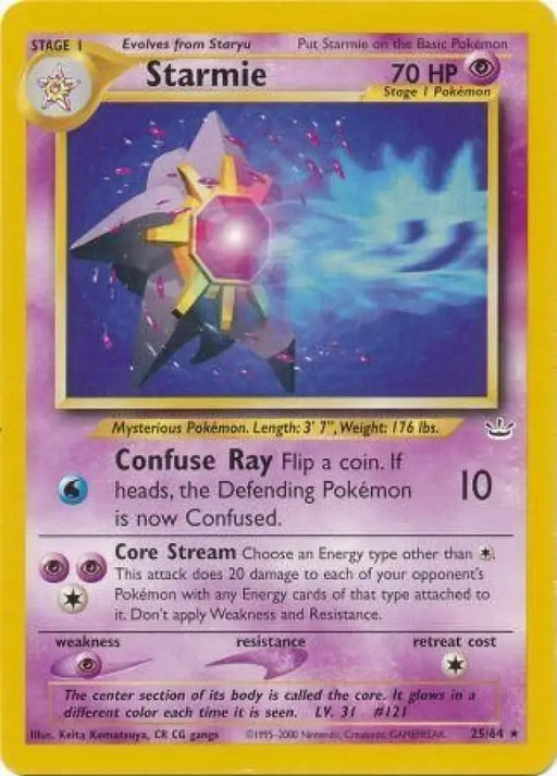 Starmie (25/64) [Neo Revelation Unlimited] - Pokemon Single