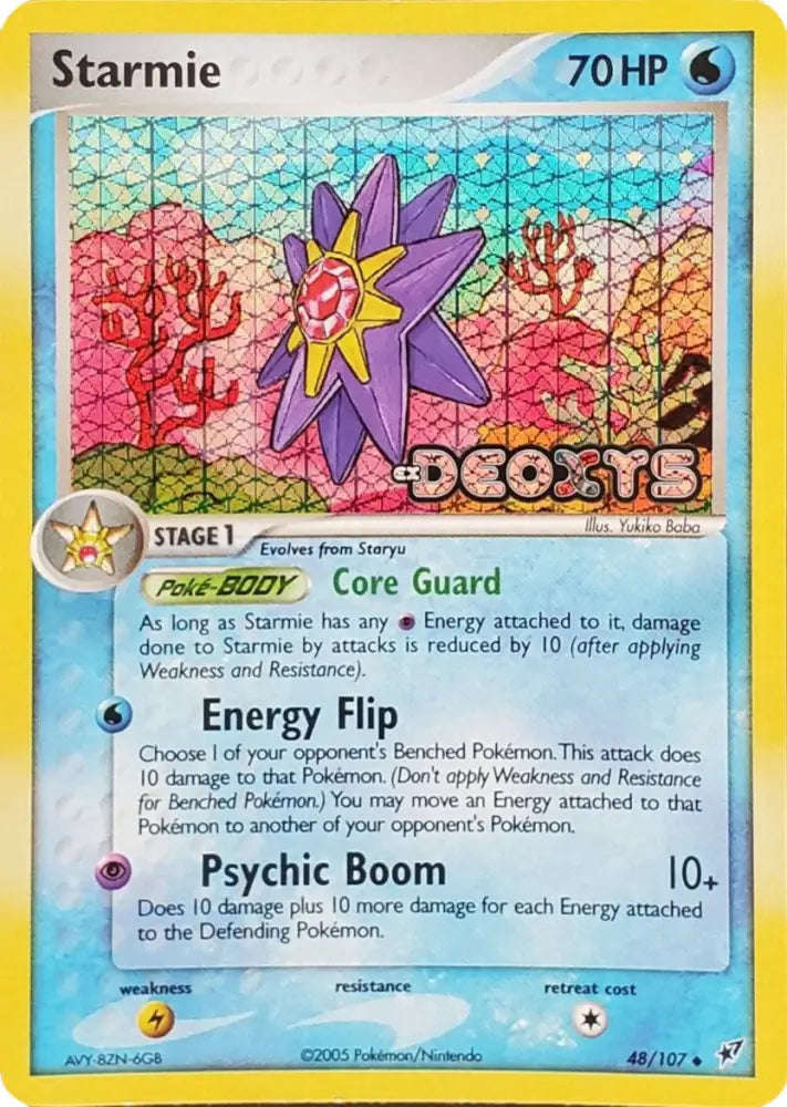 Starmie (48/107) (Stamped) [EX: Deoxys] - Pokemon Single