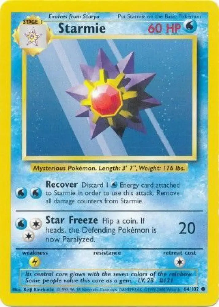 Starmie (64/102) [Base Set Unlimited] - Pokemon Single