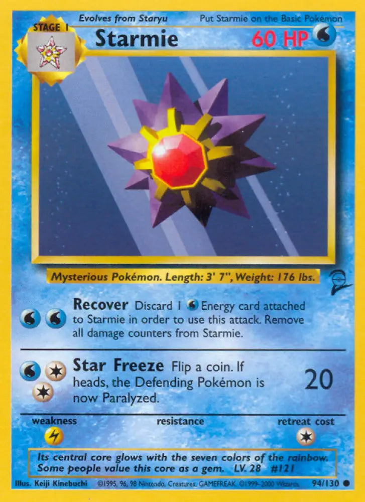 Starmie (94/130) [Base Set 2] - Pokemon Single