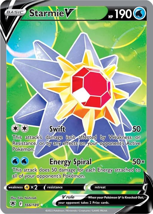 Starmie V (166/189) [Sword & Shield: Astral Radiance] - Pokemon Single